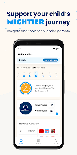 Android application Mightier Parent App screenshort