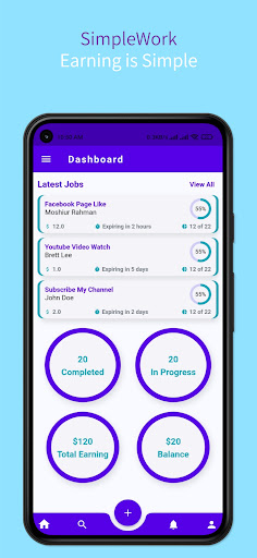 SimpleWork Screen 2