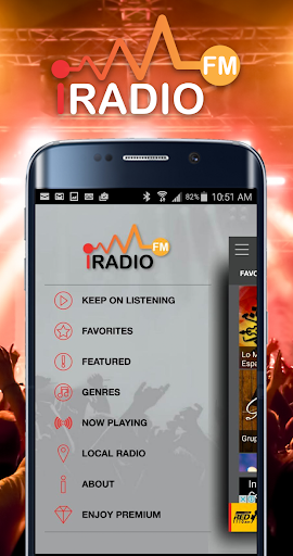 Android application iRadio FM Music & Radio screenshort