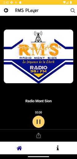 Android application Radio Mont Sion screenshort