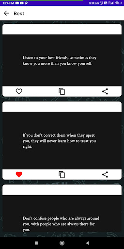 Positivity - Daily Quotes Screen 3