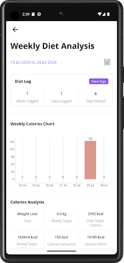 OurFit App Screen 2