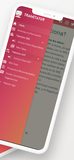 Tramitator - Pasaporte y SAT Screen 2