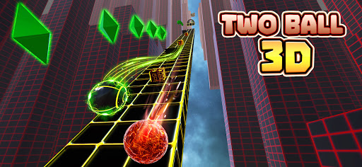 Android application Two Ball 3D: Dark screenshort
