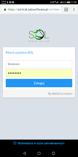 Android application SOL - Stado Online screenshort