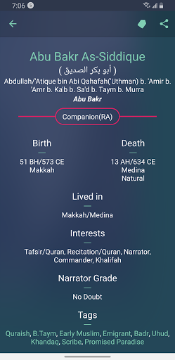 Muslim Scholars & Companions Screen 2