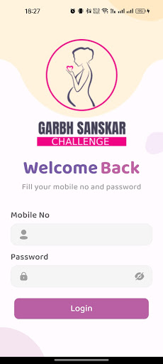 Android application Garbh Sanskar Challenge screenshort