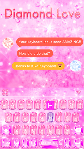 Diamond Love 💎 Keyboard Theme Screen 3