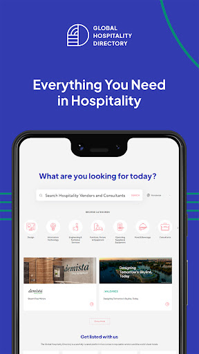 Android application Global Hospitality Directory screenshort