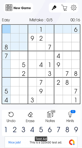 Android application Sudoku - Challenge your Skills screenshort