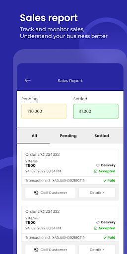 Seller App : Myyba Shops Screen 3