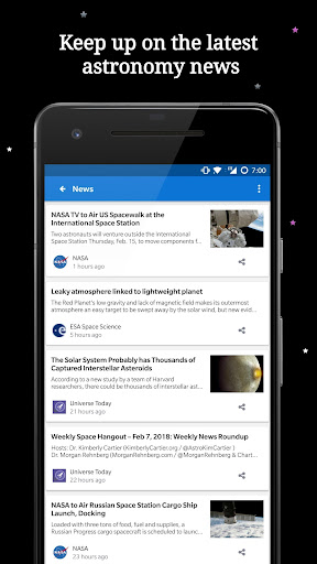 Screenshot of SkyWiki - world of astronomy