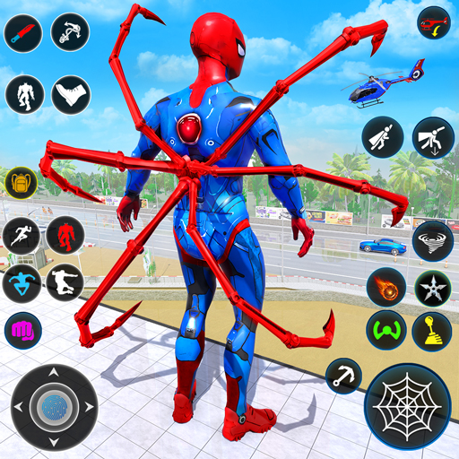 Cyber Rope Hero in Spider Game logo