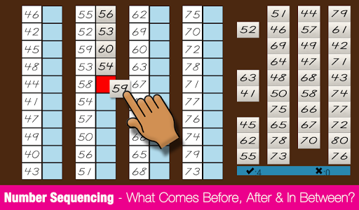 Android application Number Sequencing - Before, Af screenshort