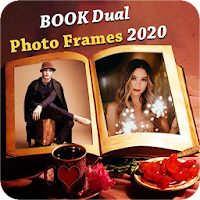 Book Dual Photo Frame - Dual book photo editor 