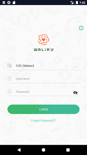 Android application Waliku Class Malawi screenshort