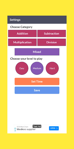 Maths Memory Booster Screen 2