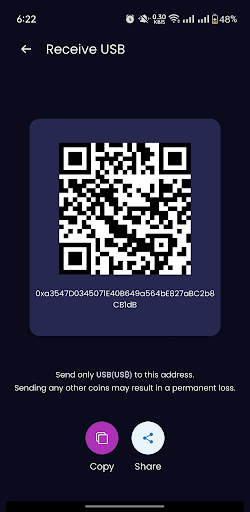 USB Wallet Screen 3