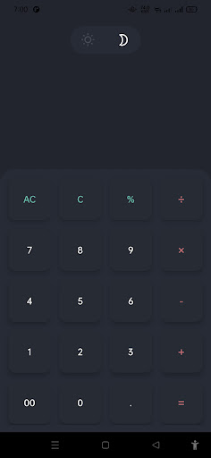 Android application Simple Calculator screenshort