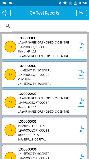 Android application GE Qserve screenshort