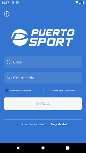 Android application Puerto Sport screenshort