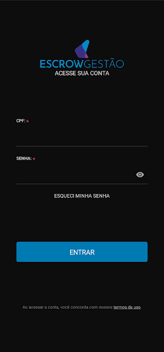 Android application Escrow Gestão screenshort