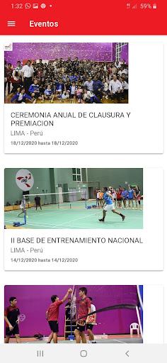 Badminton Peru Screen 3