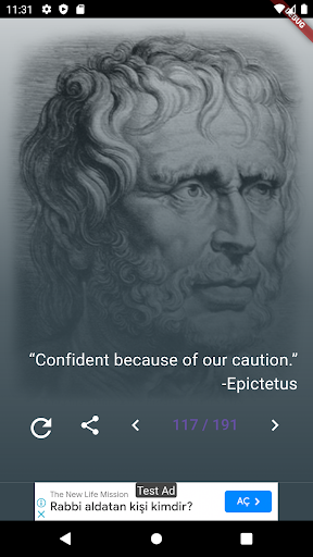 Android application Epictetus Quotes screenshort