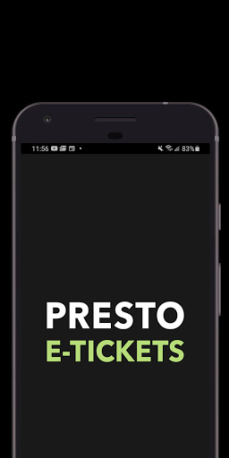 Android application PRESTO E-Tickets screenshort