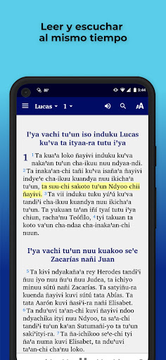 Android application Ixtayutla Mixtec Bible screenshort