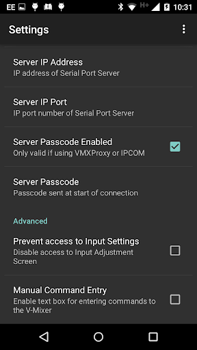 VMX Serial Remote for V-Mixer
