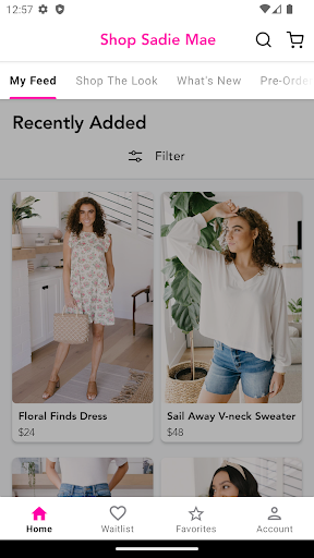Screenshot of Shop Sadie Mae