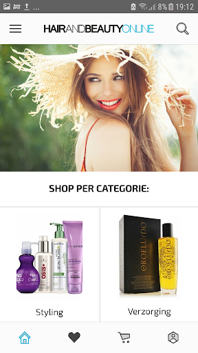 Android application Hair and Beauty Online screenshort