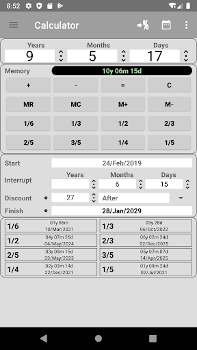 Android application Legal Calculator screenshort