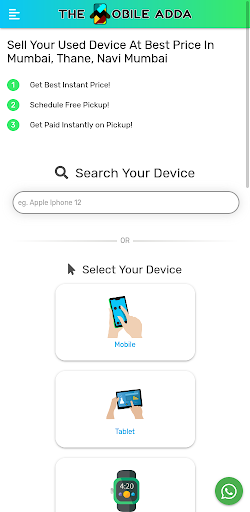 Android application Mobile Assist -Sell Used Phone screenshort