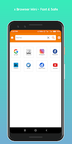 x Browser Mini - Fast & Safe screenshot 2