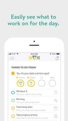 Android application TriFit Wellness screenshort