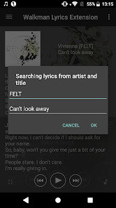 Captura de Pantalla 4 Walkman Lyrics Extension Búsqu android