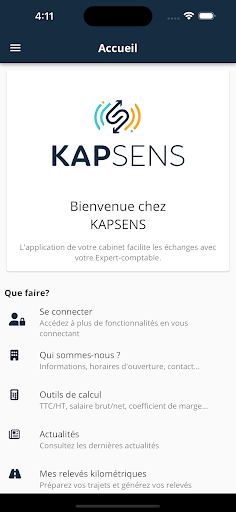 Android application KAPSENS screenshort