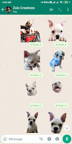 Captura de Pantalla 3 Bulldog Stickers WA android