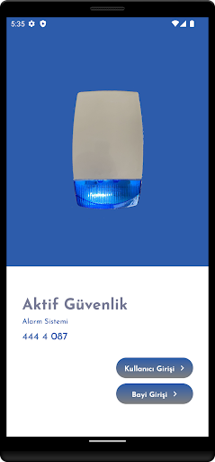 Android application Aktif Güvenlik screenshort