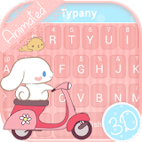 Animated Baby Bunny Theme&Emoji Keyboard icon