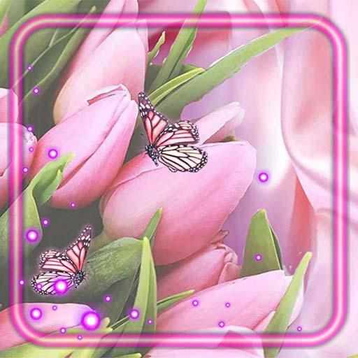 Pink Tulips Live Wallpaper