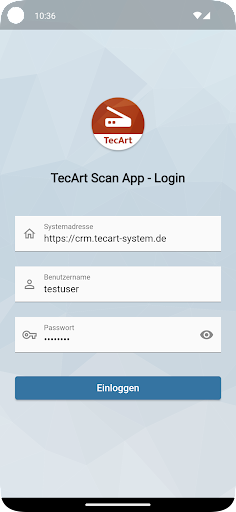 Android application TecArt Scan App screenshort