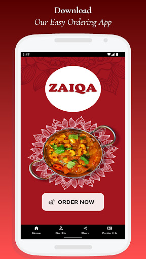 Android application Zaiqa screenshort