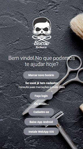 Android application Beiçóla Barbearia screenshort