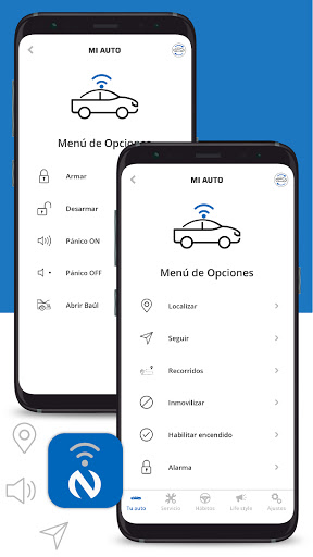 Android application Nemesis Connect + screenshort