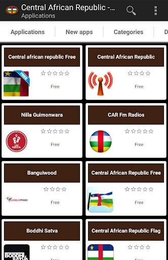 Android application Central African apps screenshort