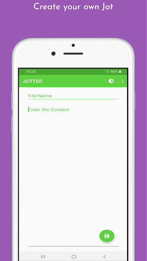 Android application Jotter Lite Pro - A Notepad screenshort