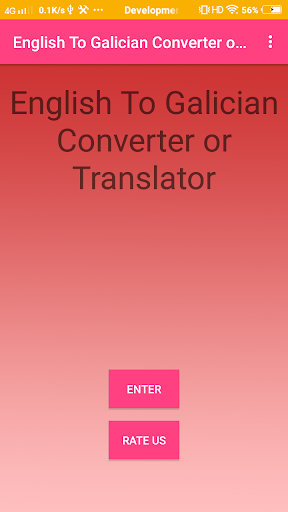 Android application English To Galician Converter screenshort